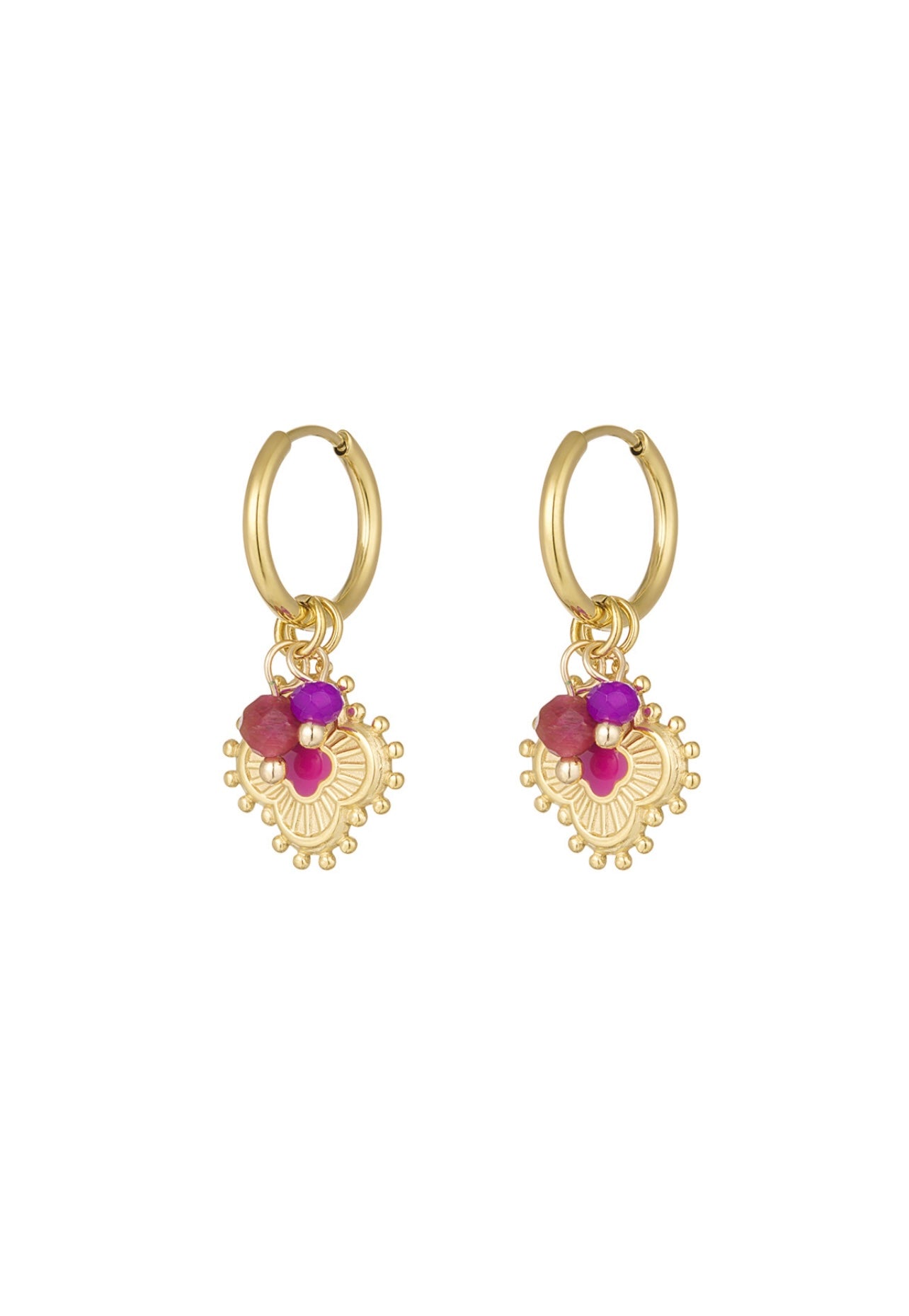 Oorbellen set Fuchsia