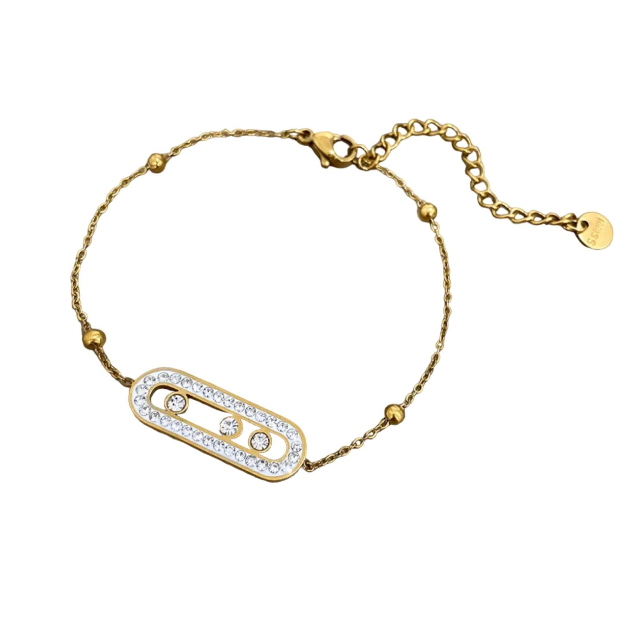Armband met steentjes - Goud