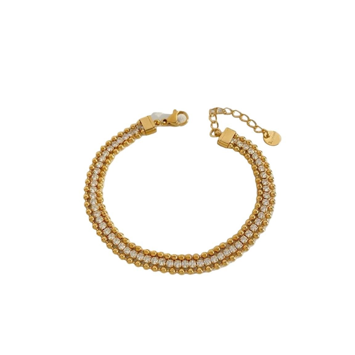 Gold tennis bracelet