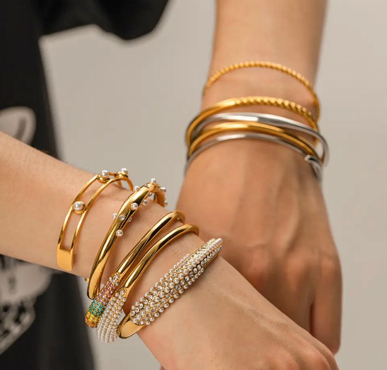 Bangle met parels