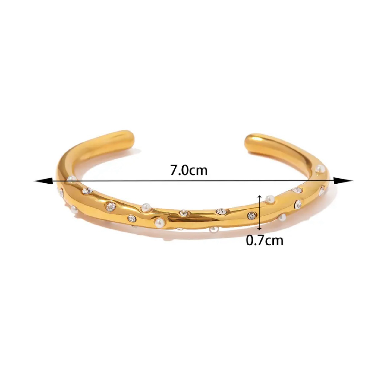 Bangle met parels