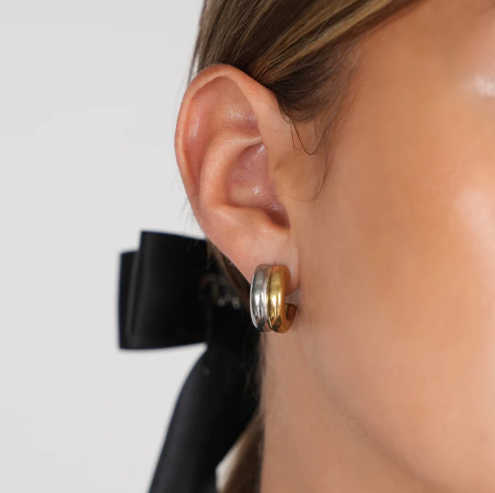 It takes two Earrings Bicolor