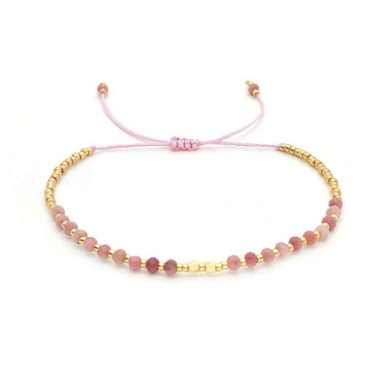 Kralen armband roze