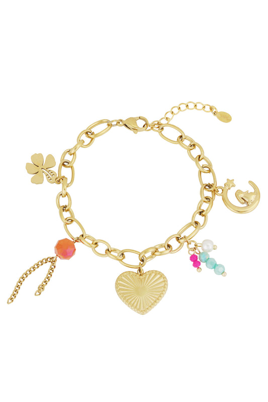 Bedelarmband lus dreams - Goudkleur