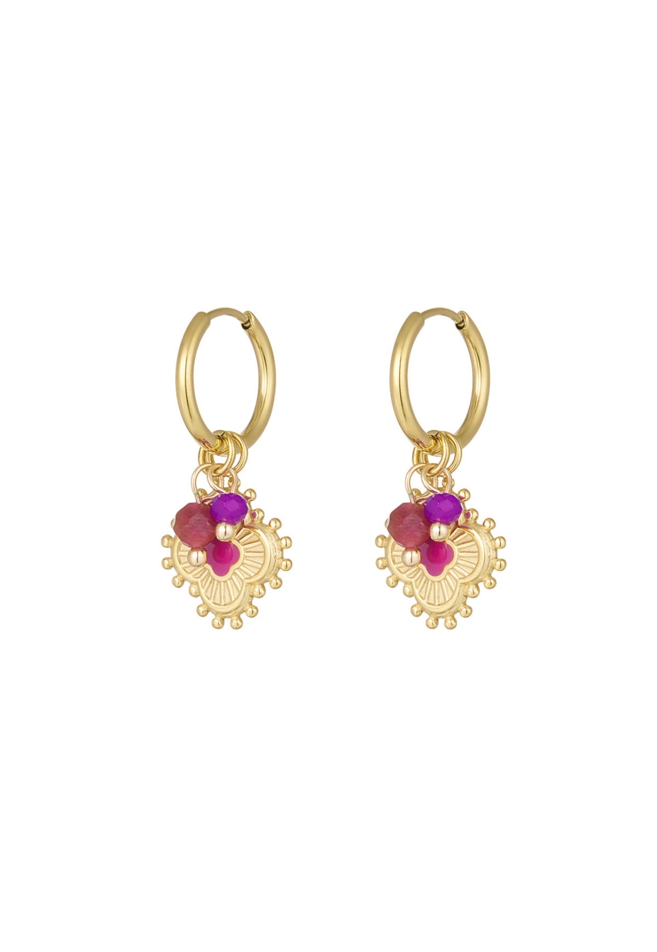 Oorbellen set Fuchsia