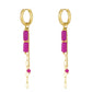 Oorbellen set Fuchsia