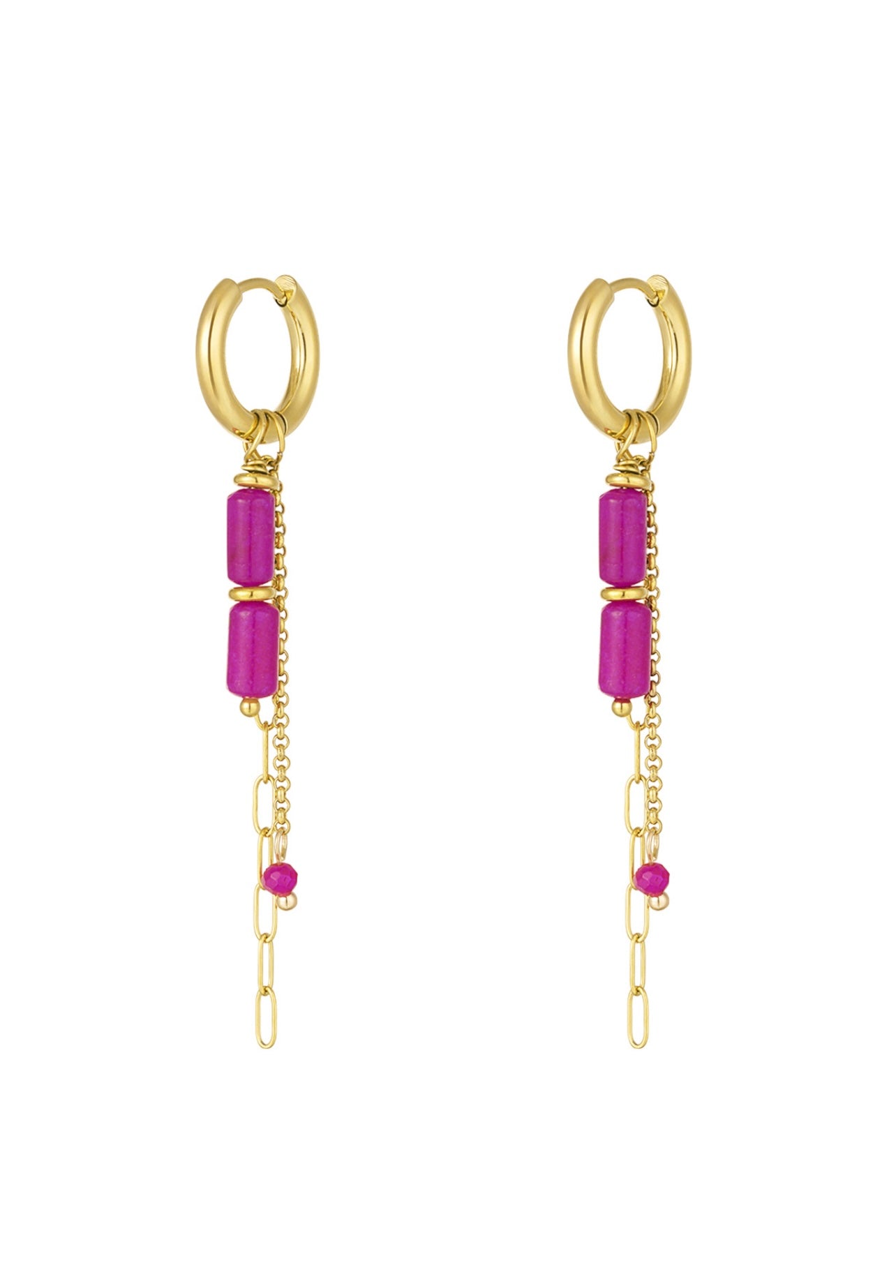 Oorbellen set Fuchsia