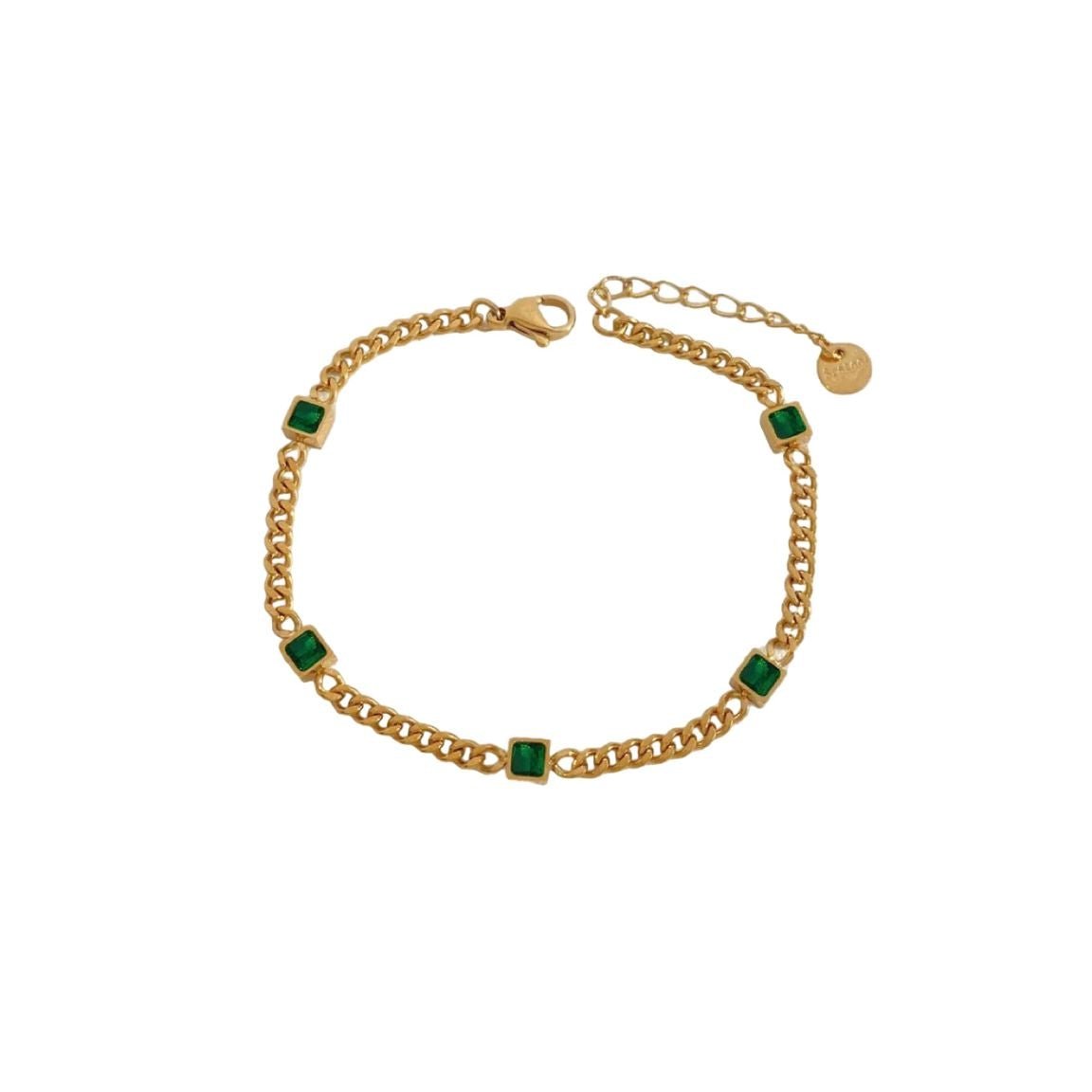 Gold chain bracelet