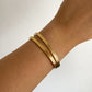 Dames bangle met lijntjes