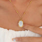 Elegante spiegel ketting met Roos