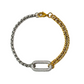 Pavé diamonds bracelet Bicolor - Zilver